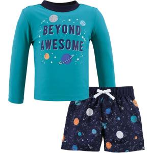 image:imageHudson Baby BabyGirls Swim Rashguard SetSpace