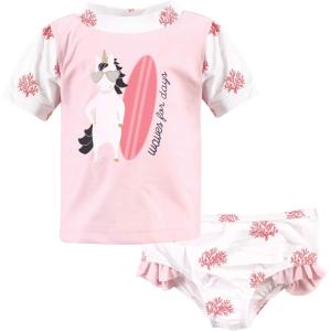 image:imageHudson Baby BabyGirls Swim Rashguard SetSurf Unicorn