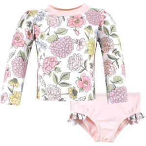 image:imageHudson Baby BabyGirls Swim Rashguard SetVintage Blossom