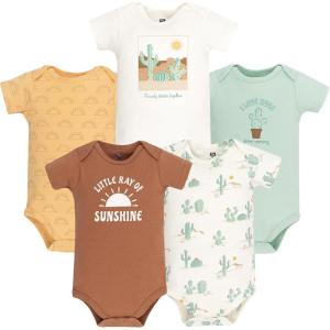 image:imageHudson Baby Infant Boys Cotton Bodysuits 5PackDesert Cactus