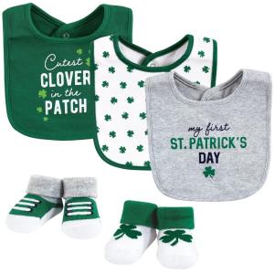 image:imageHudson Baby Unisex Baby Cotton Bib and Sock Set Cowboy One SizeCutest Clover