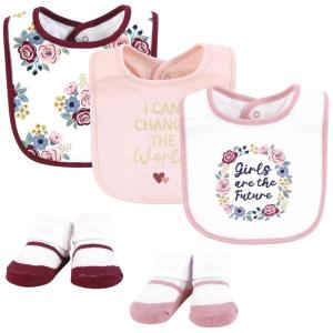 image:imageHudson Baby Unisex Baby Cotton Bib and Sock Set Cowboy One SizeGirls World