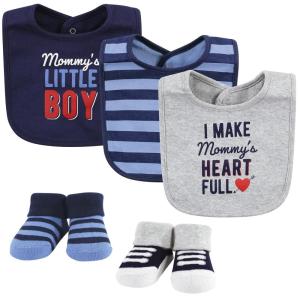image:imageHudson Baby Unisex Baby Cotton Bib and Sock Set Cowboy One SizeMommys Little Boy