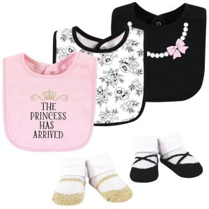 image:imageHudson Baby Unisex Baby Cotton Bib and Sock Set Cowboy One SizeToile