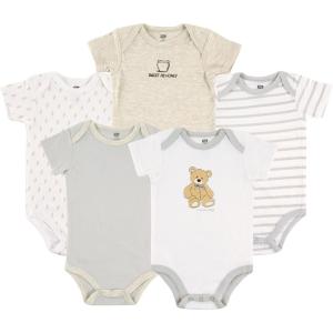 image:imageHudson Baby Unisex Baby Cotton Bodysuits 5packBear