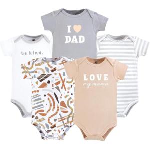 image:imageHudson Baby Unisex Baby Cotton Bodysuits 5packBoy Abstract