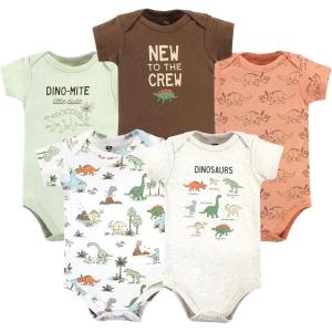 image:imageHudson Baby Unisex Baby Cotton Bodysuits 5packDinosaur Adventures