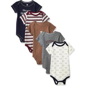 image:imageHudson Baby Unisex Baby Cotton Bodysuits 5packFootball