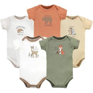 image:imageHudson Baby Unisex Baby Cotton Bodysuits 5packForest Deer