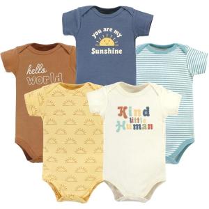 image:imageHudson Baby Unisex Baby Cotton Bodysuits 5packKind Human