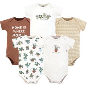 image:imageHudson Baby Unisex Baby Cotton Bodysuits 5packPlants