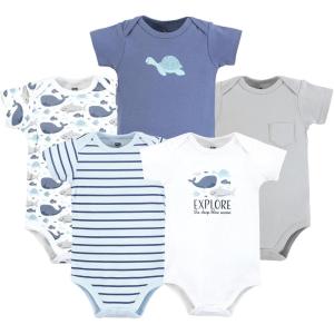 image:imageHudson Baby Unisex Baby Cotton Bodysuits 5packSea Friends