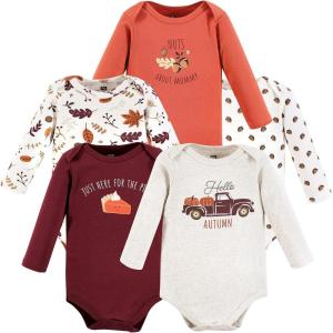 image:imageHudson Baby Unisex Baby Cotton BodysuitsHello Autumn