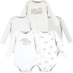 image:imageHudson Baby Unisex Baby Cotton BodysuitsNeutral Elephant