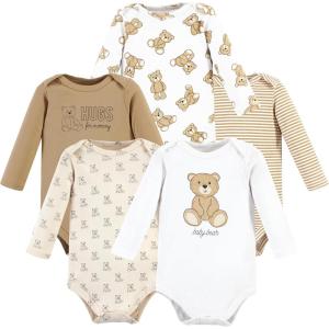 image:imageHudson Baby Unisex Baby Cotton BodysuitsTeddy Bears