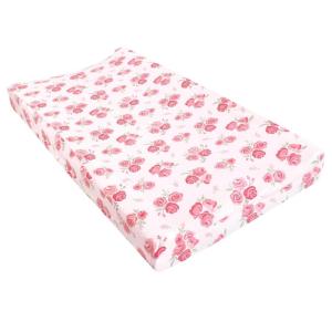 image:imageHudson Baby Unisex Baby Cotton Changing Pad Cover Pink Safari One SizeBlush Rose