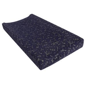 image:imageHudson Baby Unisex Baby Cotton Changing Pad Cover Pink Safari One SizeNavy Constellation