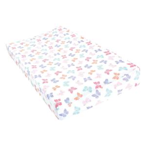 image:imageHudson Baby Unisex Baby Cotton Changing Pad Cover Pink Safari One SizePastel Butterfly