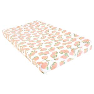 image:imageHudson Baby Unisex Baby Cotton Changing Pad Cover Pink Safari One SizePeach
