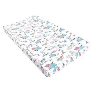 image:imageHudson Baby Unisex Baby Cotton Changing Pad Cover Pink Safari One SizePink Dinosaur Adventures
