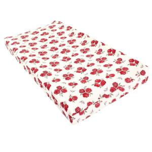 image:imageHudson Baby Unisex Baby Cotton Changing Pad Cover Pink Safari One SizeRed Rose