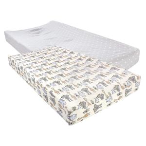 image:imageHudson Baby Unisex Baby Cotton Changing Pad Cover Pink Safari One SizeRoyal Safari