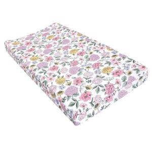 image:imageHudson Baby Unisex Baby Cotton Changing Pad Cover Pink Safari One SizeVintage Blossom
