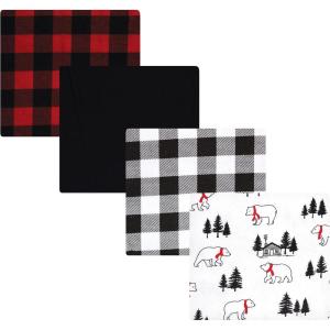 image:imageHudson Baby Unisex Baby Cotton Flannel Receiving Blankets Moose One SizeBuffalo Plaid Bear