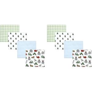 image:imageHudson Baby Unisex Baby Cotton Flannel Receiving Blankets Moose One SizeBugs
