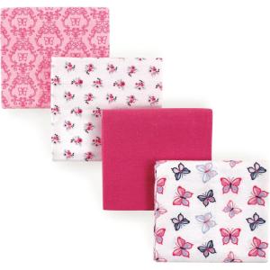 image:imageHudson Baby Unisex Baby Cotton Flannel Receiving Blankets Moose One SizeButterflies