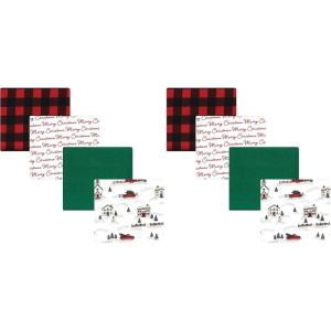 image:imageHudson Baby Unisex Baby Cotton Flannel Receiving Blankets Moose One SizeChristmas Scene