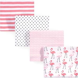 image:imageHudson Baby Unisex Baby Cotton Flannel Receiving Blankets Moose One SizeFlamingos