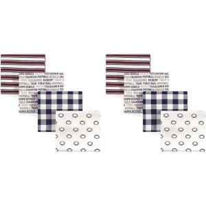 image:imageHudson Baby Unisex Baby Cotton Flannel Receiving Blankets Moose One SizeFootball