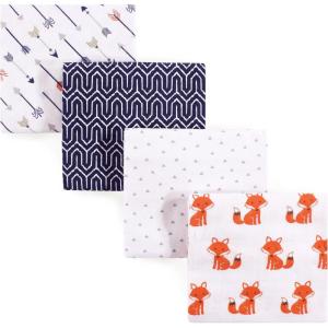 image:imageHudson Baby Unisex Baby Cotton Flannel Receiving Blankets Moose One SizeFoxes
