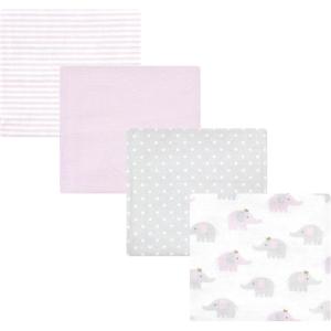 image:imageHudson Baby Unisex Baby Cotton Flannel Receiving Blankets Moose One SizeLilac Elephants