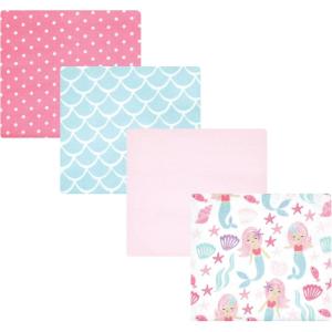 image:imageHudson Baby Unisex Baby Cotton Flannel Receiving Blankets Moose One SizeMermaid