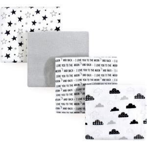 image:imageHudson Baby Unisex Baby Cotton Flannel Receiving Blankets Moose One SizeMoon and Back