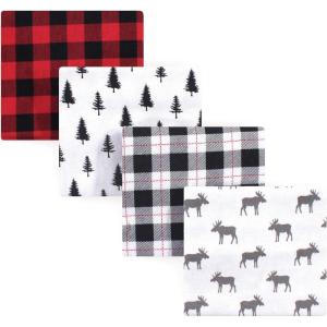 image:imageHudson Baby Unisex Baby Cotton Flannel Receiving Blankets Moose One SizeMoose