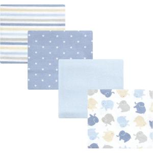 image:imageHudson Baby Unisex Baby Cotton Flannel Receiving Blankets Moose One SizeMulti Color Boy Elephant
