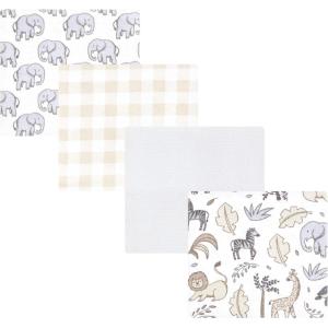 image:imageHudson Baby Unisex Baby Cotton Flannel Receiving Blankets Moose One SizeNeutral Safari