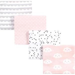 image:imageHudson Baby Unisex Baby Cotton Flannel Receiving Blankets Moose One SizePink Clouds