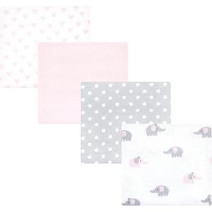 image:imageHudson Baby Unisex Baby Cotton Flannel Receiving Blankets Moose One SizePink Gray Elephant