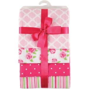 image:imageHudson Baby Unisex Baby Cotton Flannel Receiving Blankets Moose One SizePink Rose