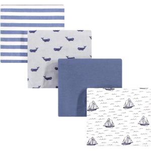 image:imageHudson Baby Unisex Baby Cotton Flannel Receiving Blankets Moose One SizeSailboat