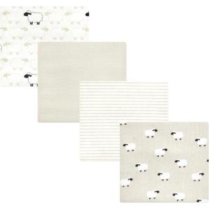image:imageHudson Baby Unisex Baby Cotton Flannel Receiving Blankets Moose One SizeTaupe Sheep