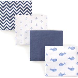 image:imageHudson Baby Unisex Baby Cotton Flannel Receiving Blankets Moose One SizeWhale