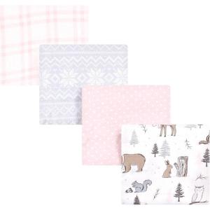 image:imageHudson Baby Unisex Baby Cotton Flannel Receiving Blankets Moose One SizeWinter Forest