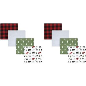 image:imageHudson Baby Unisex Baby Cotton Flannel Receiving Blankets Moose One SizeWoodland Christmas