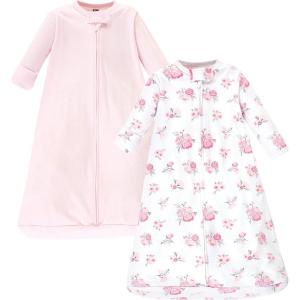 image:imageHudson Baby Unisex Baby Cotton LongSleeve Wearable Sleeping Bag Sack BlanketBasic Pink Floral