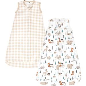 image:imageHudson Baby Unisex Baby Cotton LongSleeve Wearable Sleeping Bag Sack BlanketBoy Woodland Pals Sleeveless